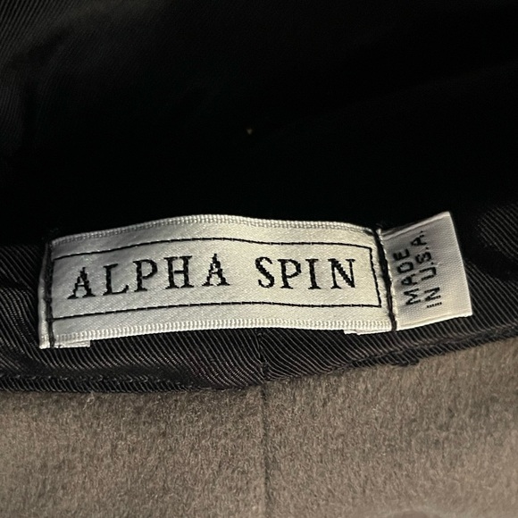 Alpha Spin Two Toned Tan & Black Wool Blend Bucket Hat or Bowl Hat Made in USA main image 6